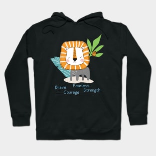 Lion - Strong Animal - Educate Hoodie